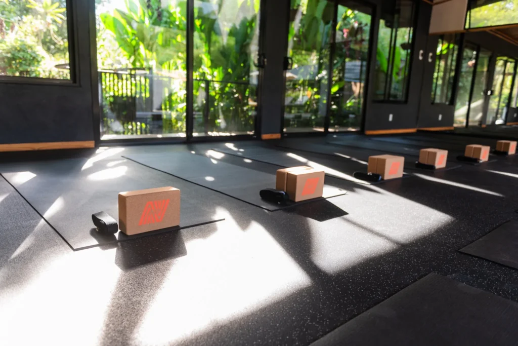 mats and blocks in the sun